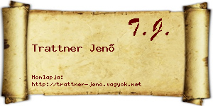Trattner Jenő névjegykártya